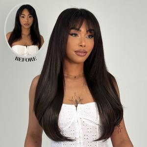 Abigail 8 Piece 20 Inch Straight Synthetic Clip In Hair Extensions