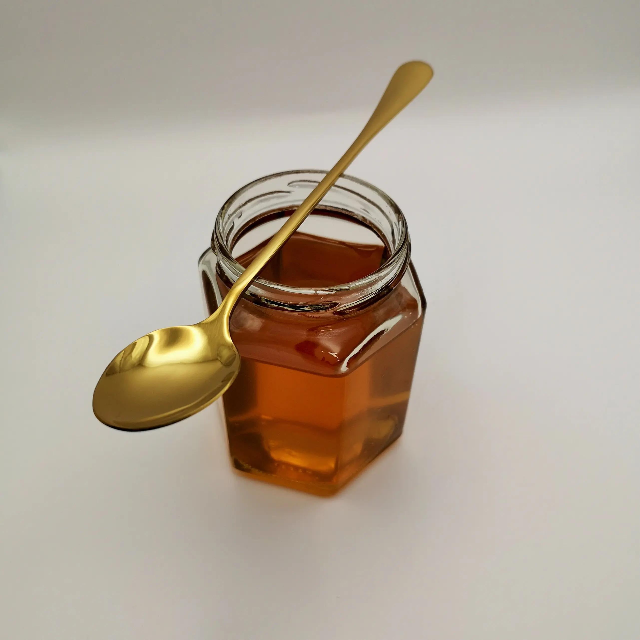 Long Handle Gold Tea Spoon by Crystal Apiary Cutlery Stainless