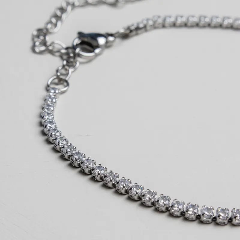 ***£10 sale *** Molly Waterproof Tennis Bracelet - Silver Plated Stainless Steel 1