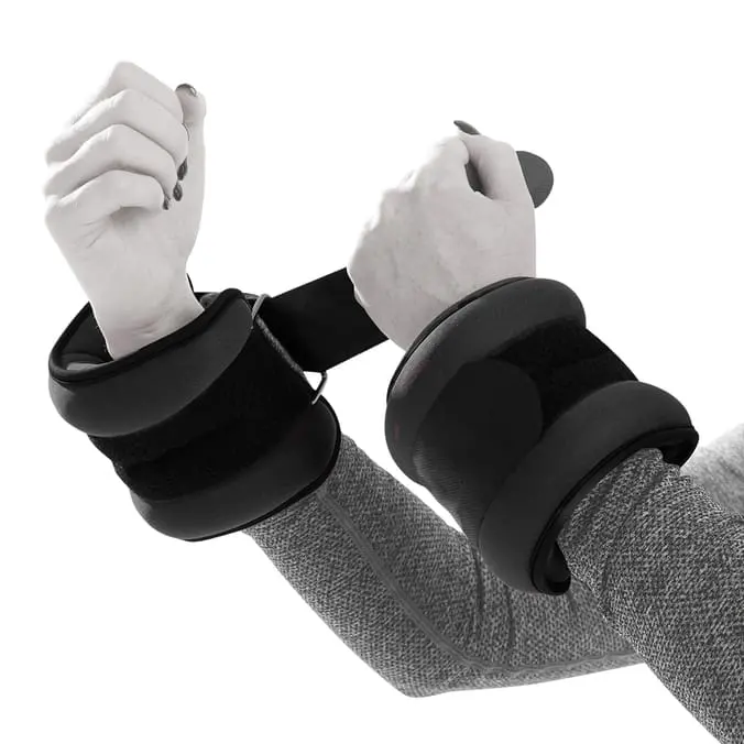 Black Ankle/Wrist Weights for Fitness and Exercise