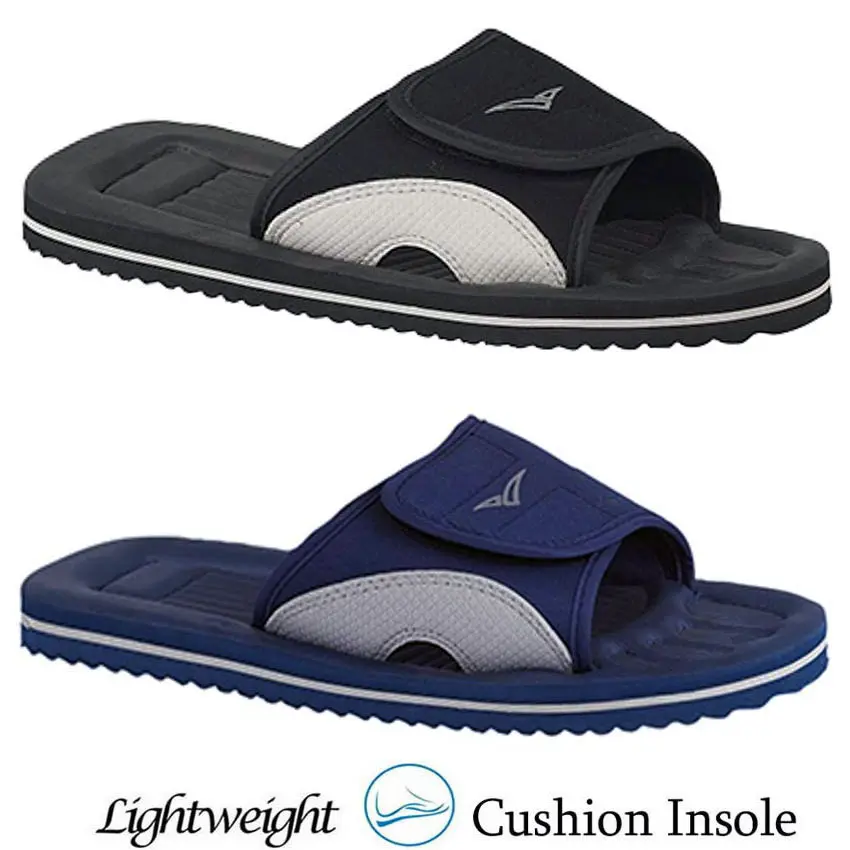 New Mens Flip Flops Cushion Sole Beach Summer Sliders eva Sandals Surf Shoes Boys Sliders Pool Holiday Comfort Flipflop Flat Garden Walking Shoes
