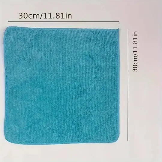 20 Pcs Pack of Microfibre Cleaning Cloths - Thick Material - 30cm x 30cm - Kitchen Cleaner Microfiber Towels Wipes 5