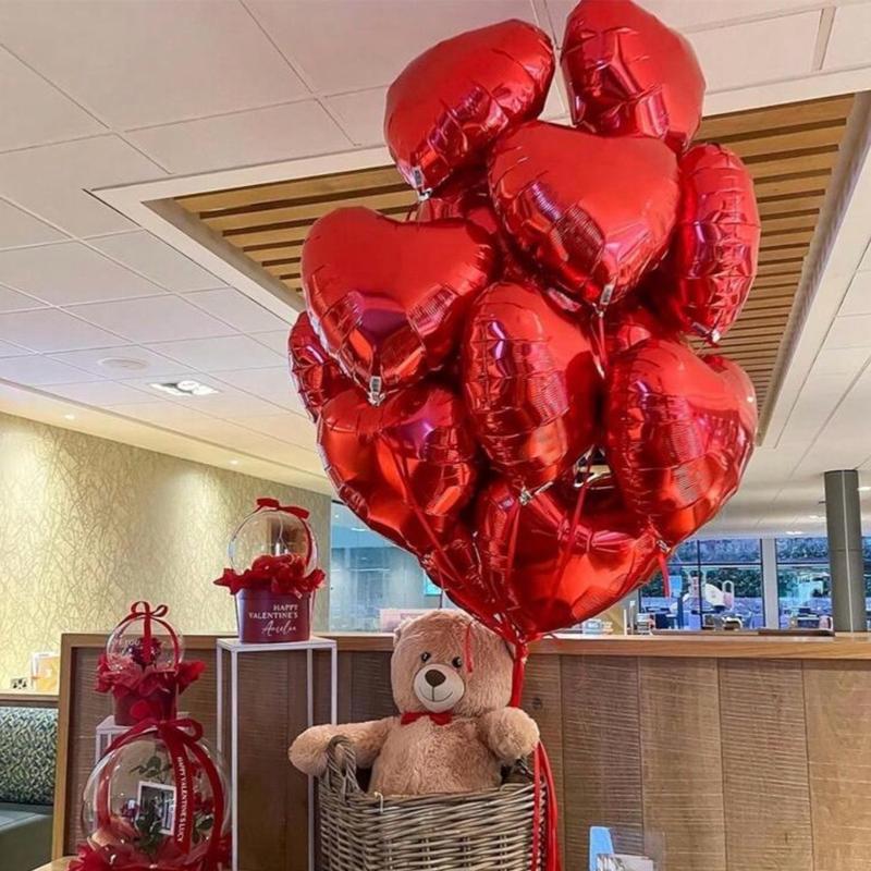 2 pcsHeart Shaped Balloon for Festive Parties and Celebrations Gift 1