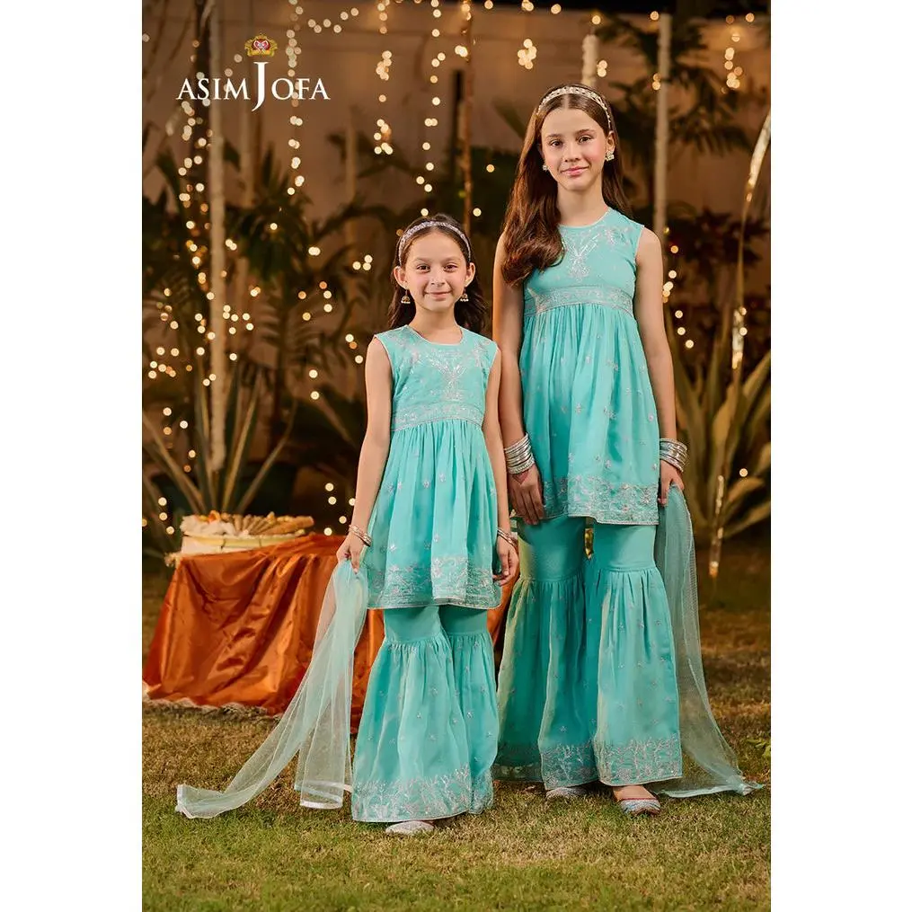 AJLK-10 EMBROIDERED POLY CHIFFON 3 PCS