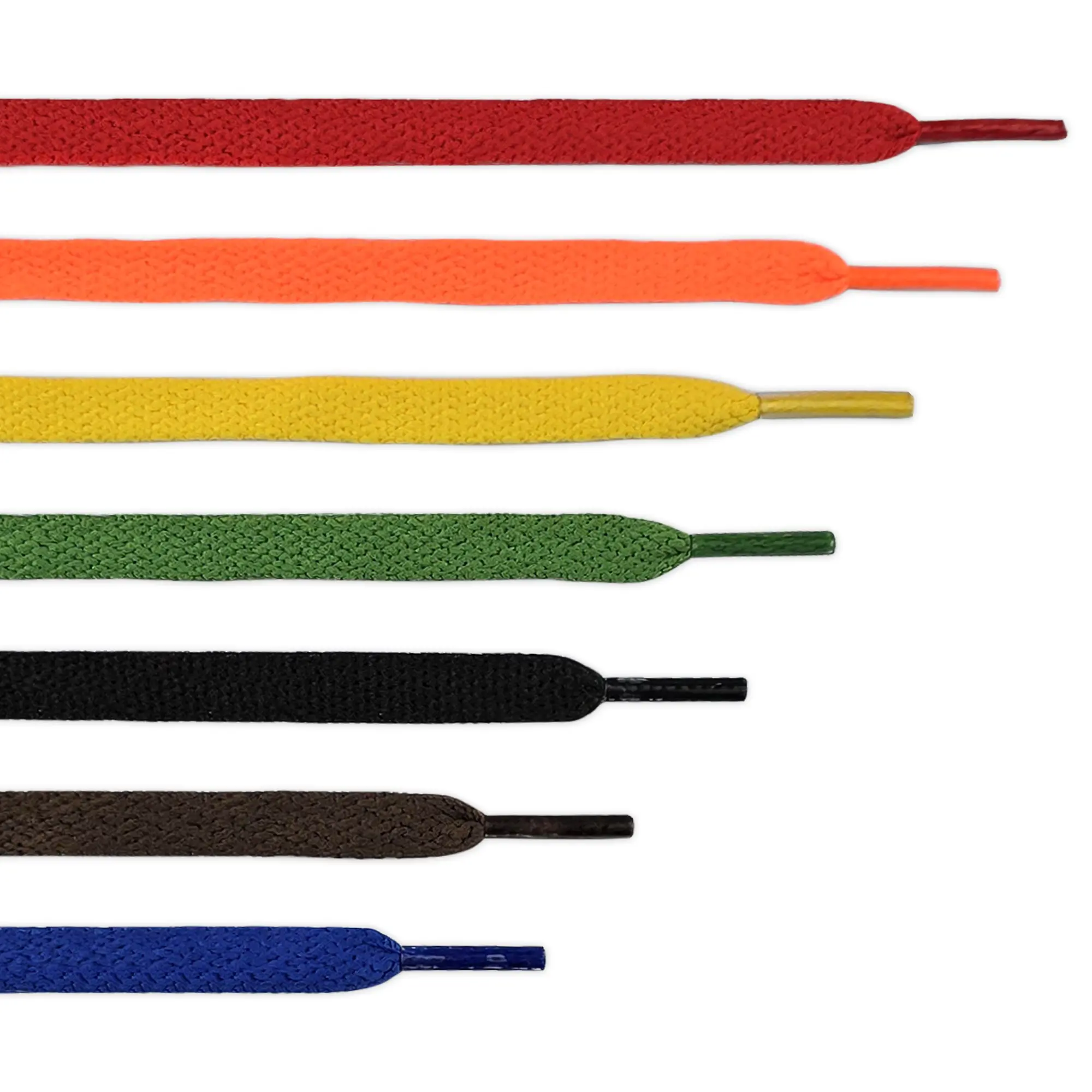 Shoe Laces Pair Flat Solid Coloured Boot Ties Short, Long for Kids Adult Trainer Footwear Shoelace Comfort Multicolor