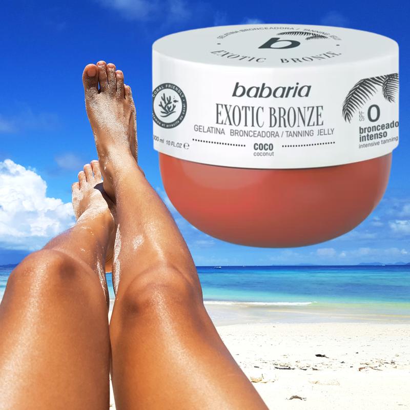 Babaria Coconut Tanning Accelerator Gel SPF0-300ml, Exotic Bronze Waterproof Tanning Jelly, Vegan, Coral Friendly, Cruelty Free Skin Care with Aloe Vera 2