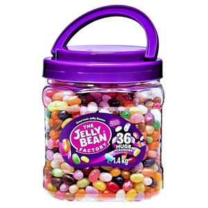 The Jelly Bean Factory 36 Huge Flavors 1.4KG Jar - Assorted Gourmet Jelly Beans Candy Snack Sweet Bonbon