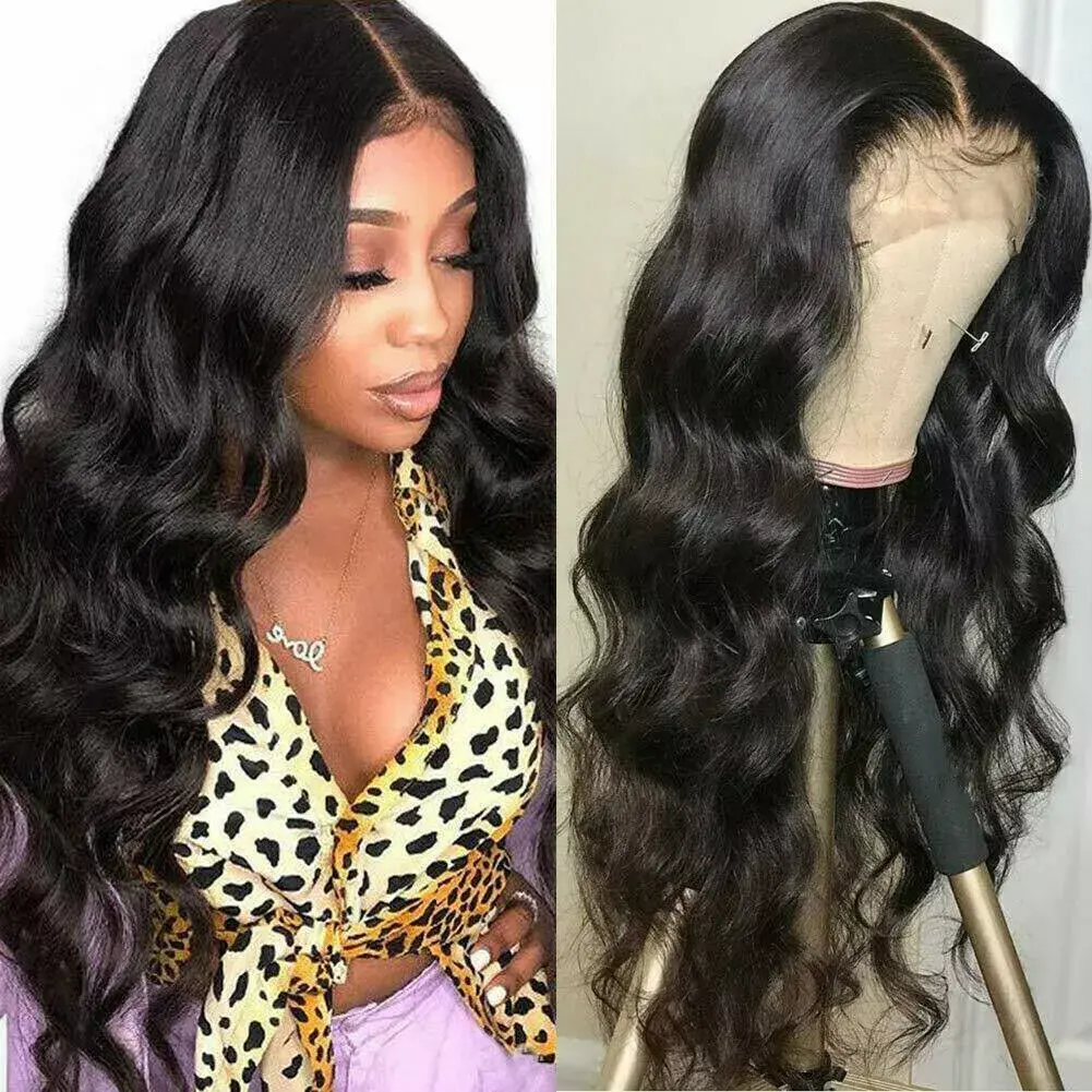 Women Full Wig Brazilian Remy Human Hair Body Wave Lace Front Human Hair Wigs UK