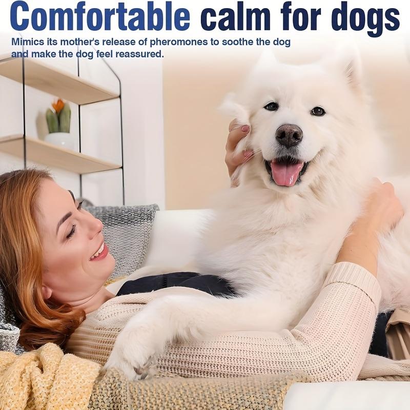 Product Introduction of 4-Pack Calming Dog Collars with Pheromones for Anxiety, Separation & Behavior Issues - Adjustable, Waterproof Rubber Collars for All Breed Sizes, Long-Lasting 60 Days, No Batteries Required 2