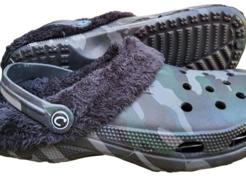 Men's Boy's Adult Warm Camouflage Camping Fishing Shoes Slippers Camo Clogs With Fur Lining Breathable All-Season Casual  Incredibly light removable black furry fluffy inners comfortable warm winter fleece lined garden sandals Footwear Walking Shoes 1