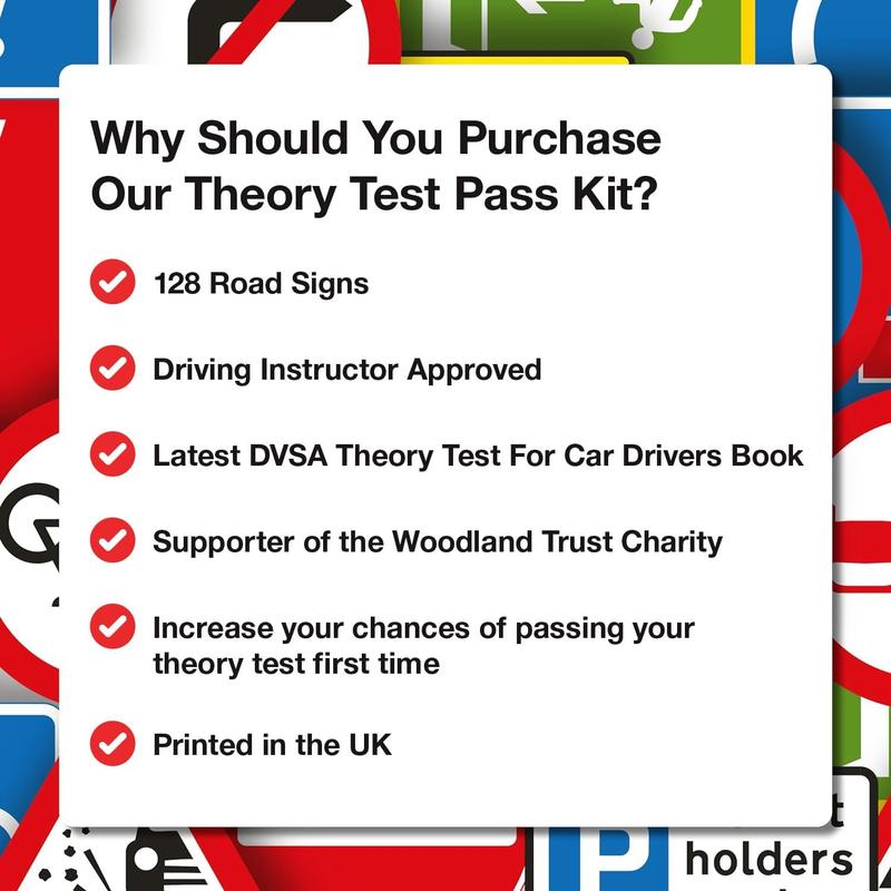 Intensive Kit - Theory Test Book 2025 UK DVLA + 128 Theory Test Flash Cards 2025 UK - Driving Instructor Approved - Driving Test Gifts For Teenage Boys & Girls 16-18 Years 1