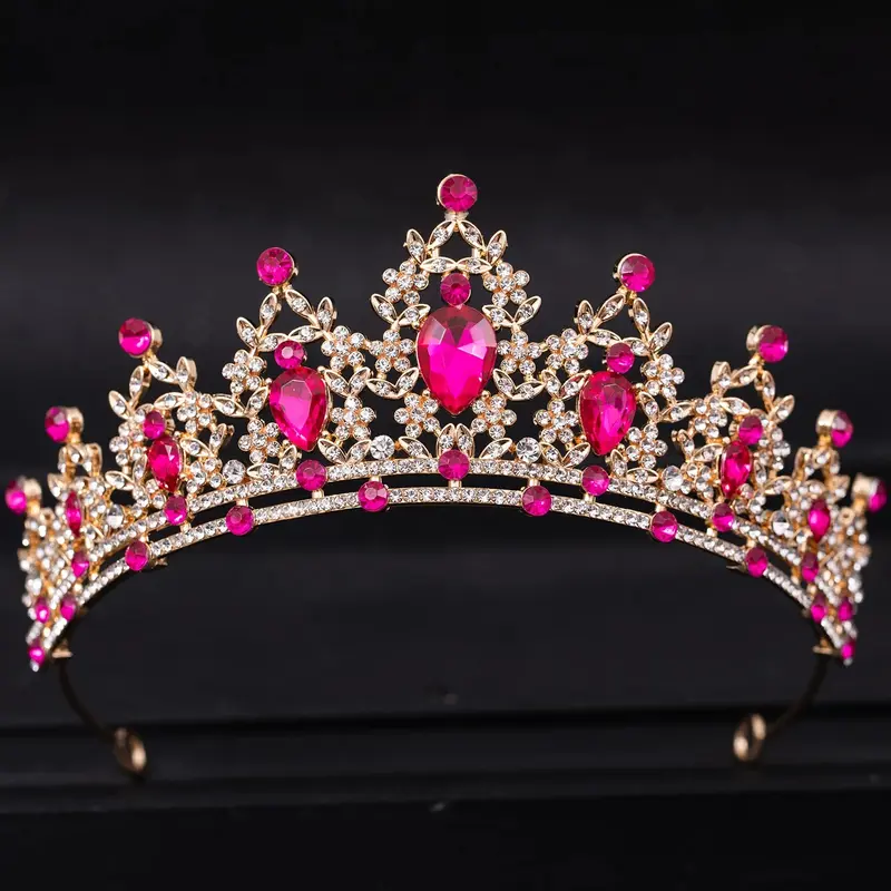 Crystal Bridal Tiara Silver Wedding Crown Diadem Headpiece Hair Jewelry 5