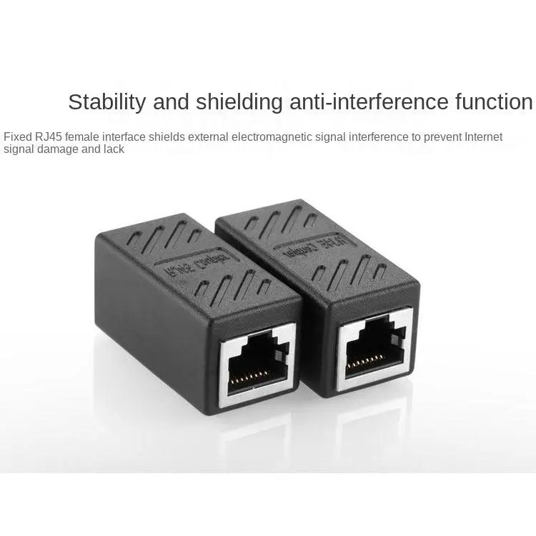 New RJ45 Connector Cat7/6 Ethernet Adapter Gigabit Interface Network Extender Convertor For Extension Cable Female to Female 8