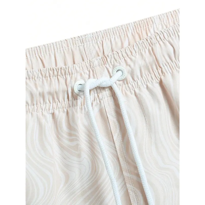 Manfinity Swimmode Men Letter Patched Detail Drawstring Waist Swim Trunks 3