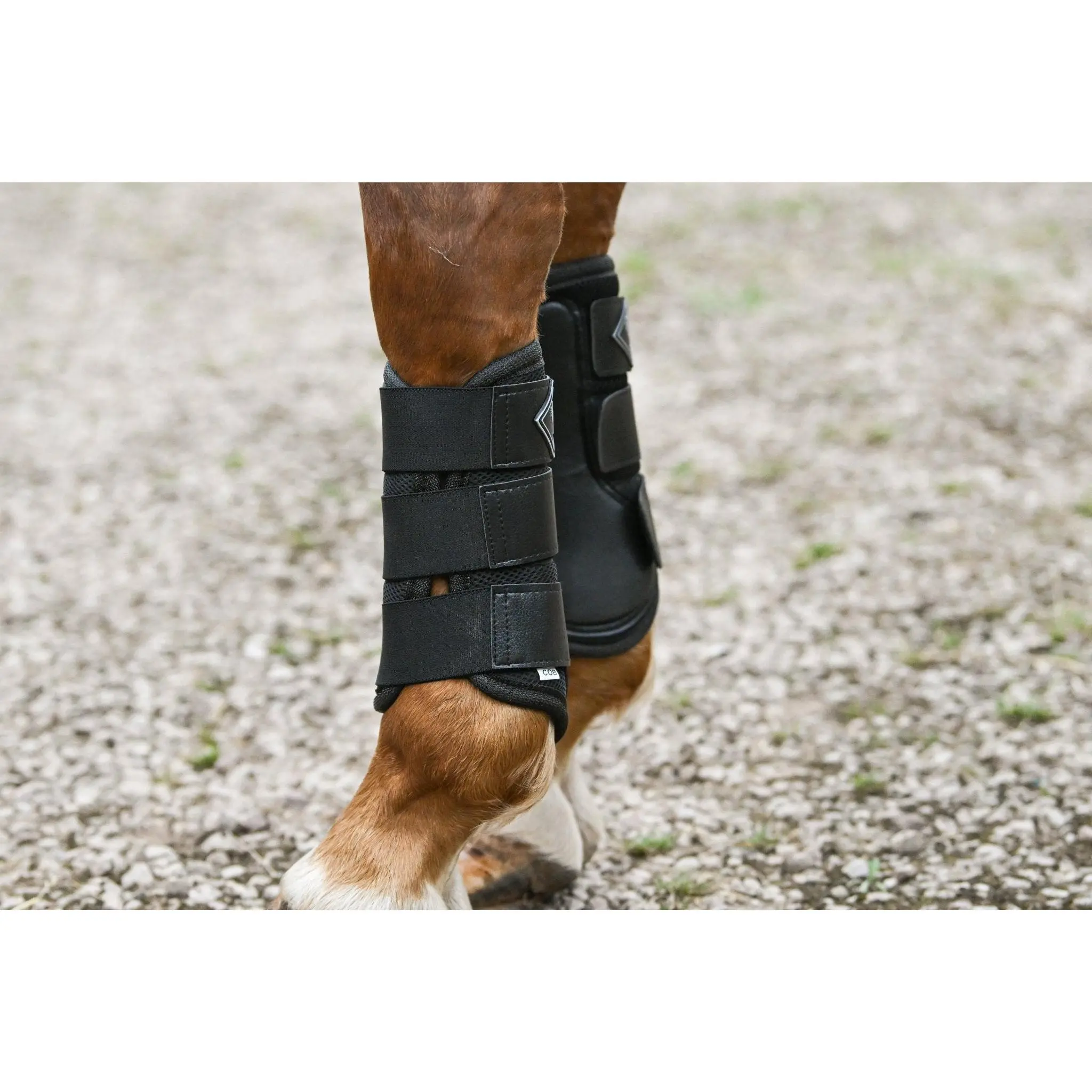 Black Mesh Airflow Brushing Boots