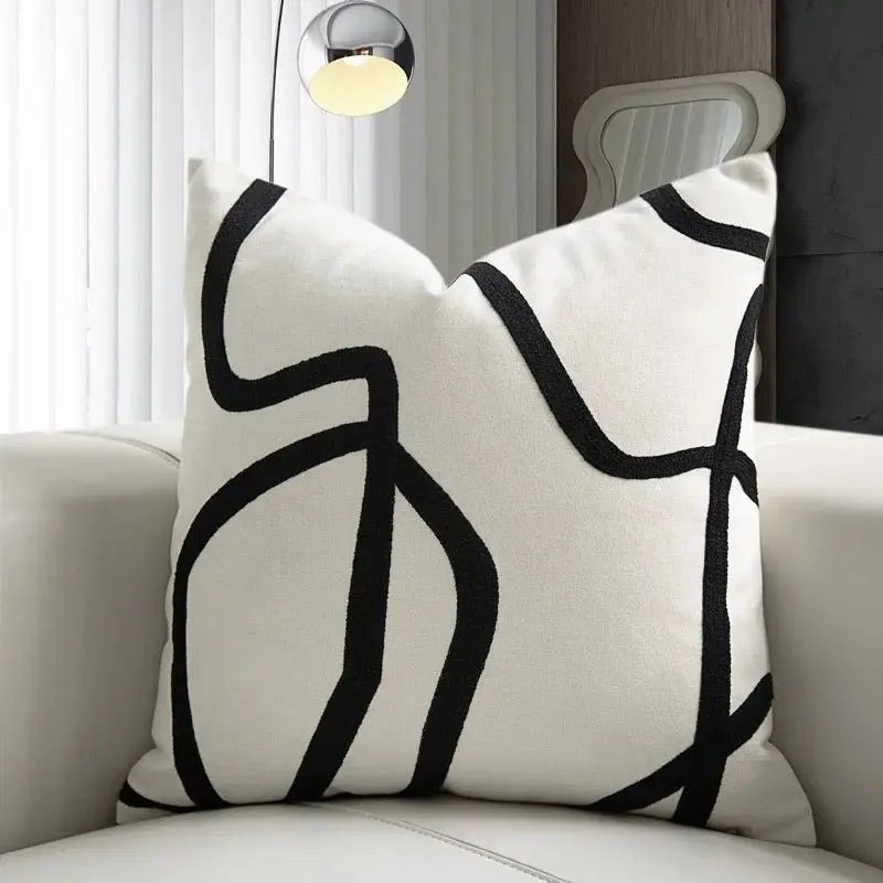 Geometric Suede Cushion Cover - Perfect for Home Decor