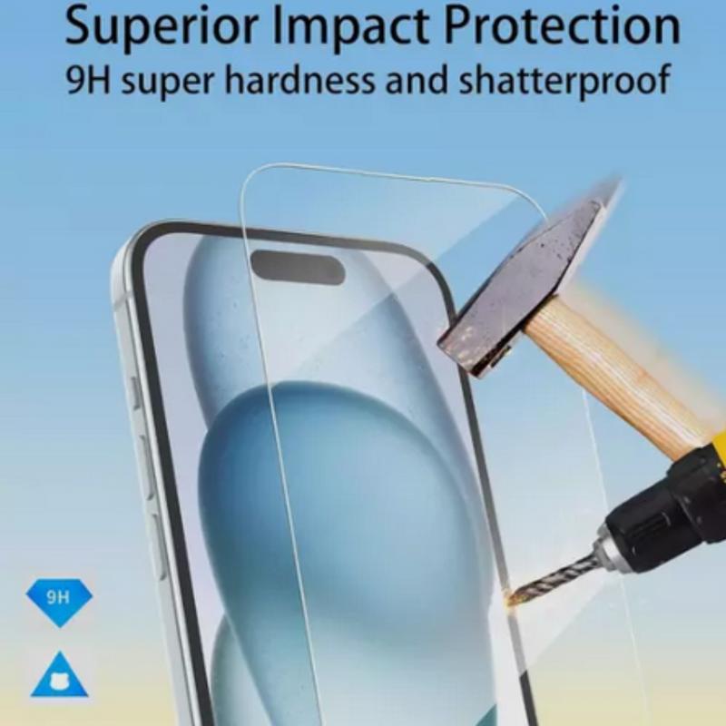 Full Cover Screen Protector for Apple iPhone 15 16 Plus Pro Promax - Easy Install - Protective - Protection 5
