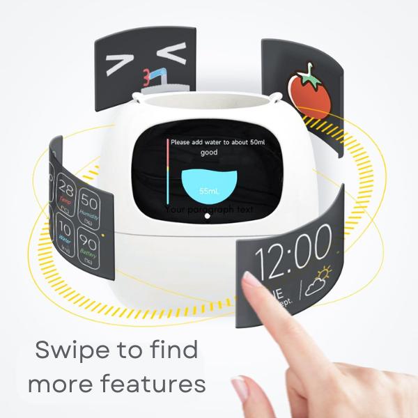 UK Seller - Ivy Smart Planter, Plant Pot, Over 49 Expressions, AI Connects to Phone, Gifts for Him, Gifts for Her, Christmas Gifts, Neat Desk Gift, Adorable Plant Companion, Fun Expressions, Smart phone gadgets, Plant pots, Gadgets Funky Tamagotchi Robot 4