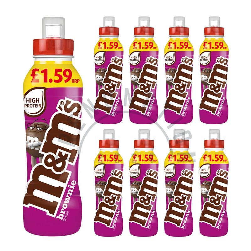 M&M's Chocolate Brownie Milkshake Drink 8 Pack | 8 x 350ml Bottles | Milk Shake Beverage 1