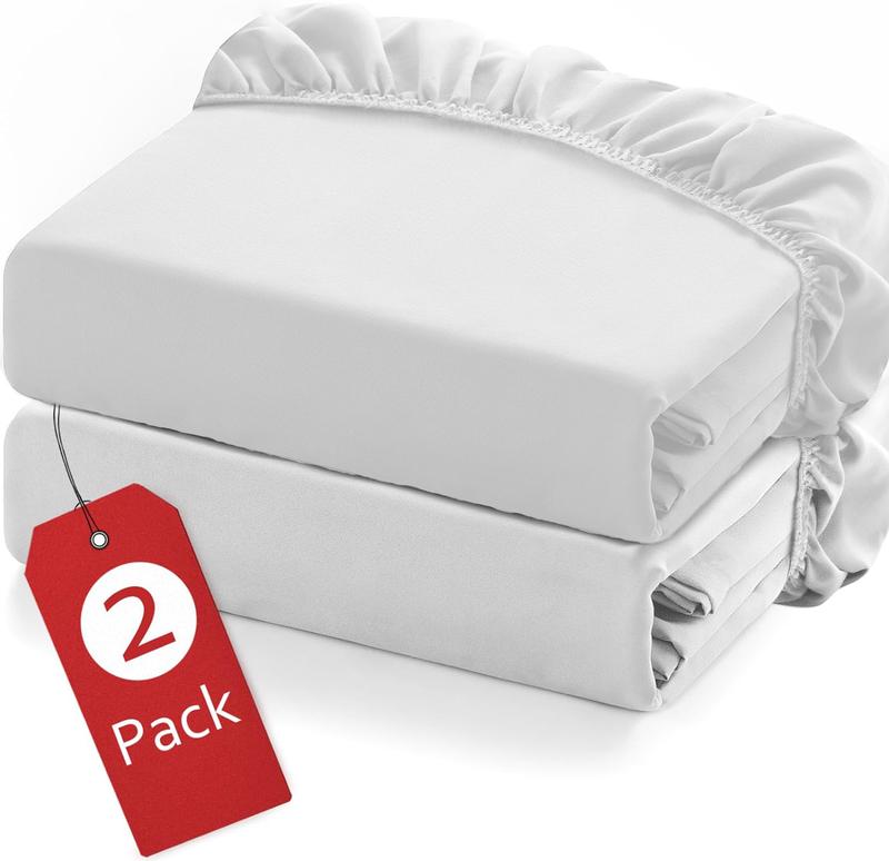 Pack of 2 100% Polycotton Bunk Bed Fitted Sheet 2ft 6" (76cmx190cm) Percale Non-Iron Easy Care Bottom Sheet Set RVs | Guest Beds | Caravan Campervan 3
