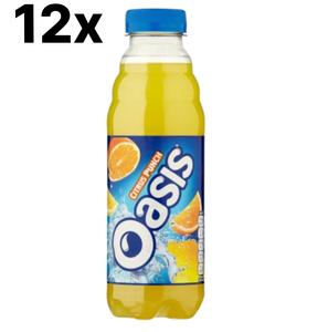 12 x 500ml Oasis Citrus Punch Bottles – Zesty & Refreshing Citrus Flavour – Best Before 28/02/2025 Beverage Tangy Sweet Juice