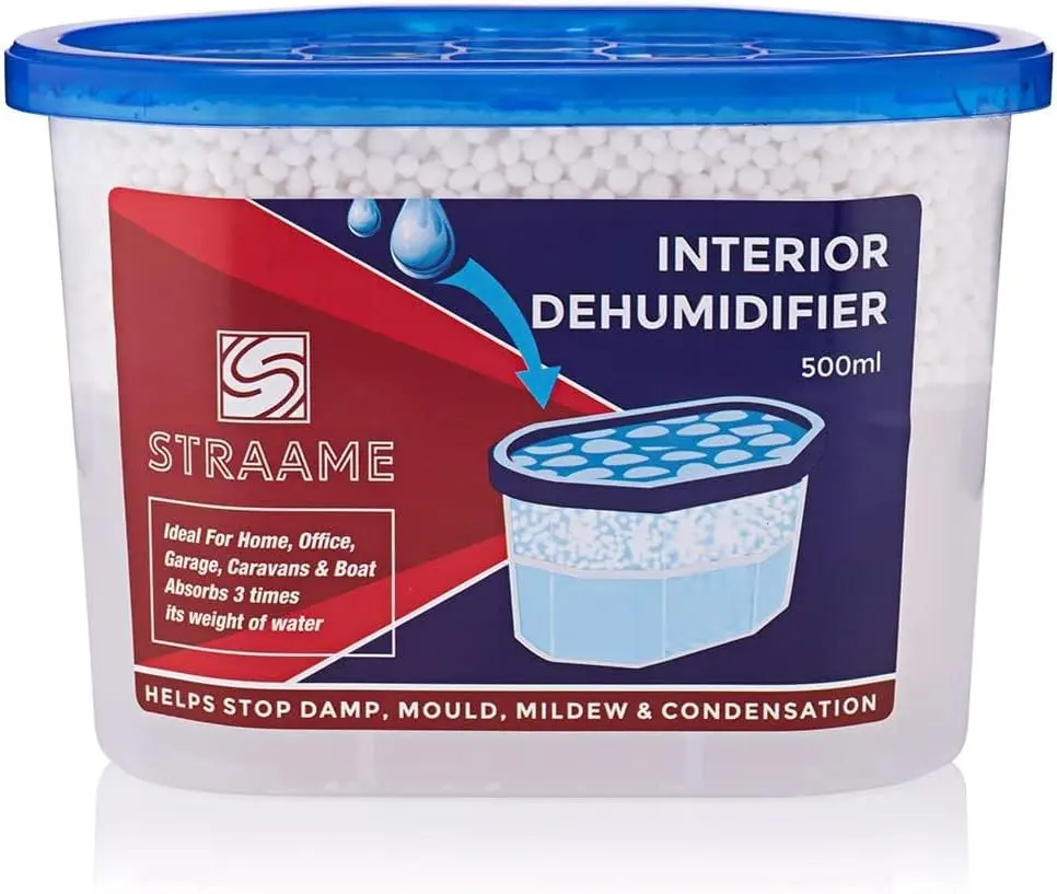 Straame Home Interior Dehumidifier with Long Lasting Hydrophilic Crystals