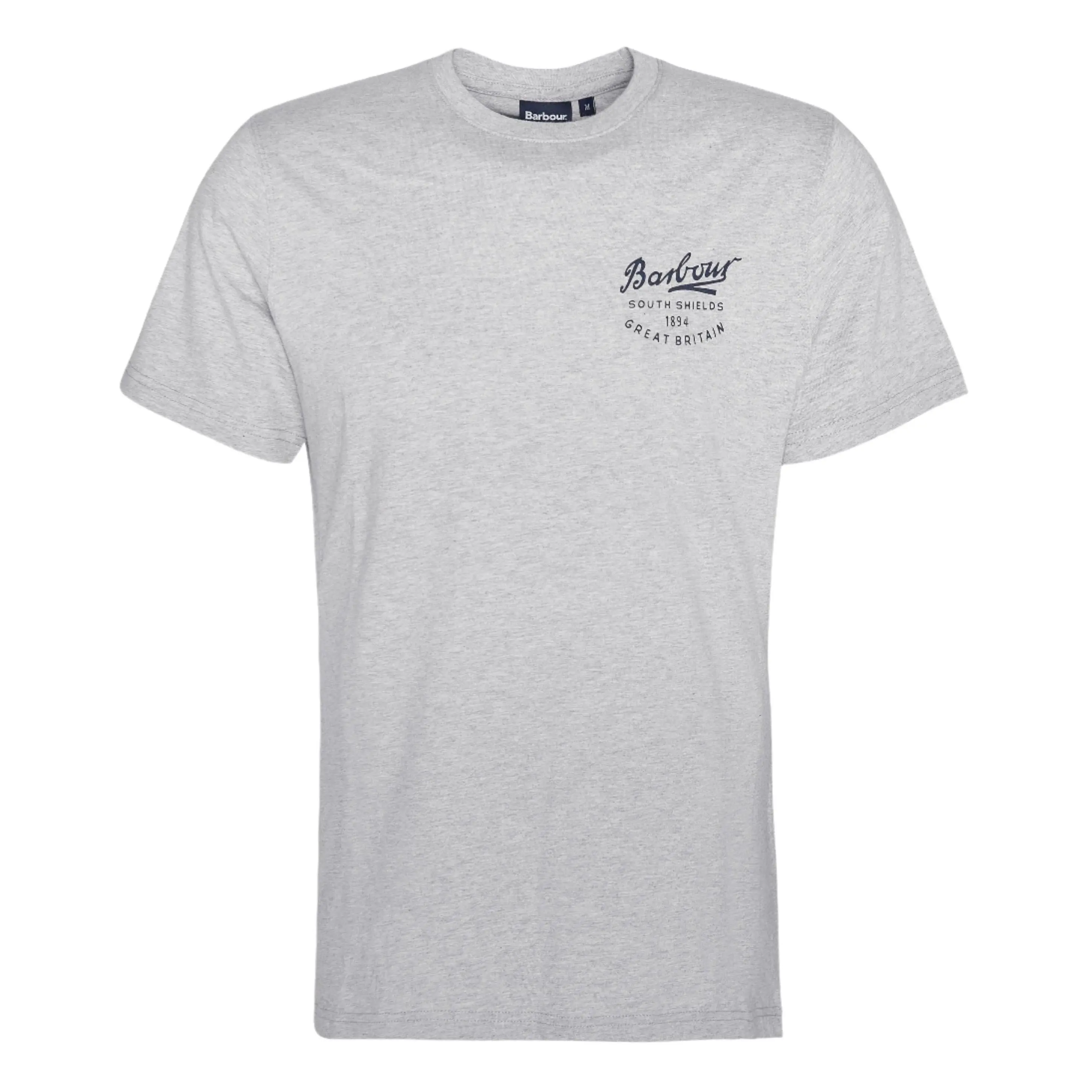 Barbour Men's Script Graphic T-Shirt - Grey Marl