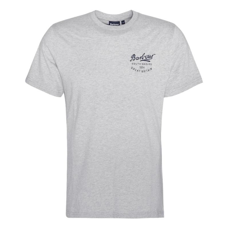 Barbour Men's Script Graphic T-Shirt - Grey Marl 0