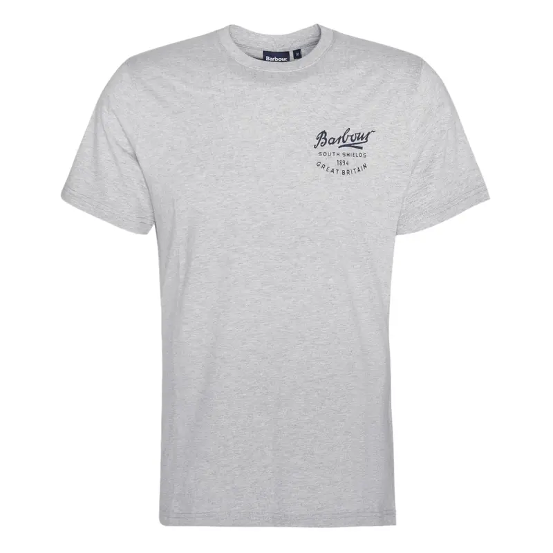 Barbour Men's Script Graphic T-Shirt - Grey Marl 0