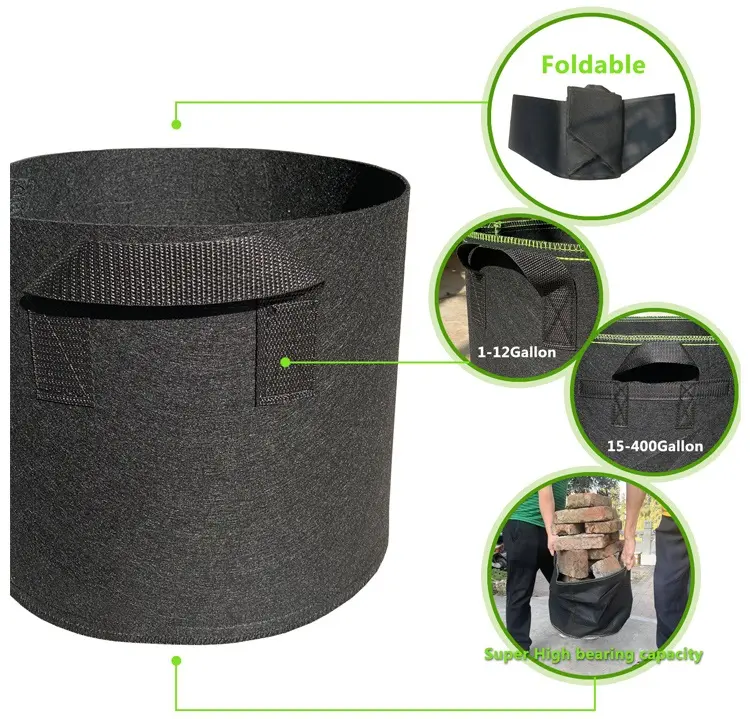UK Stock 7 Gallon Growing Planting Bag Vegetable Tomato Potato Grow Bag Pot Plant Bag 0