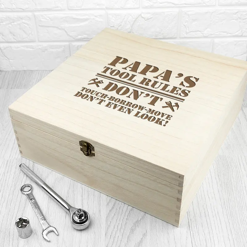 Personalised His Tools His Rules Tool Box 4