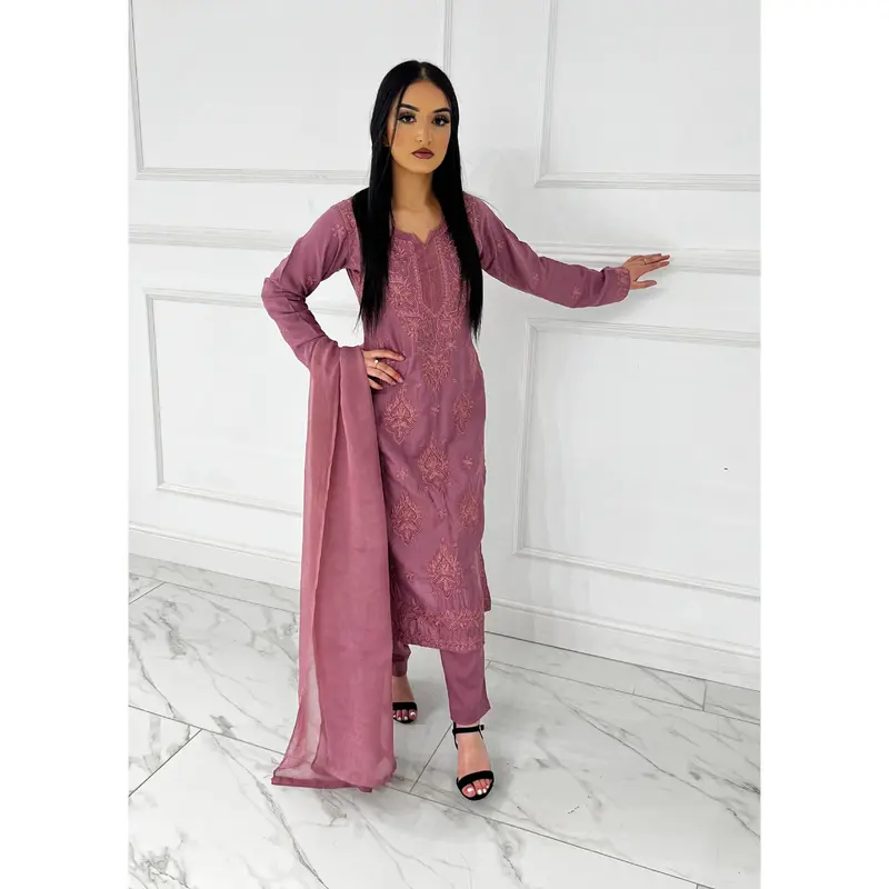 HK295 - Pink - Mummy n Me Linen Outfit 2