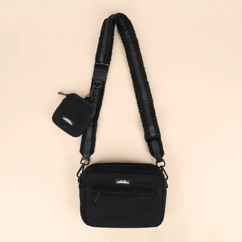 Dog Walking Bag inc Treat Pouch & Teddy Strap - Black Teddy 5