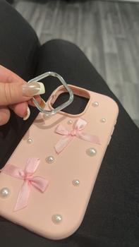 Product Review of Bowknot Decor Phone Case with Faux Pearl Beaded Lanyard, Cute Fashion Phone Protective Case, Full Coverage Shockproof Phone Cover Compatible with iPhone 15 14 13 ProMax from s**3 0