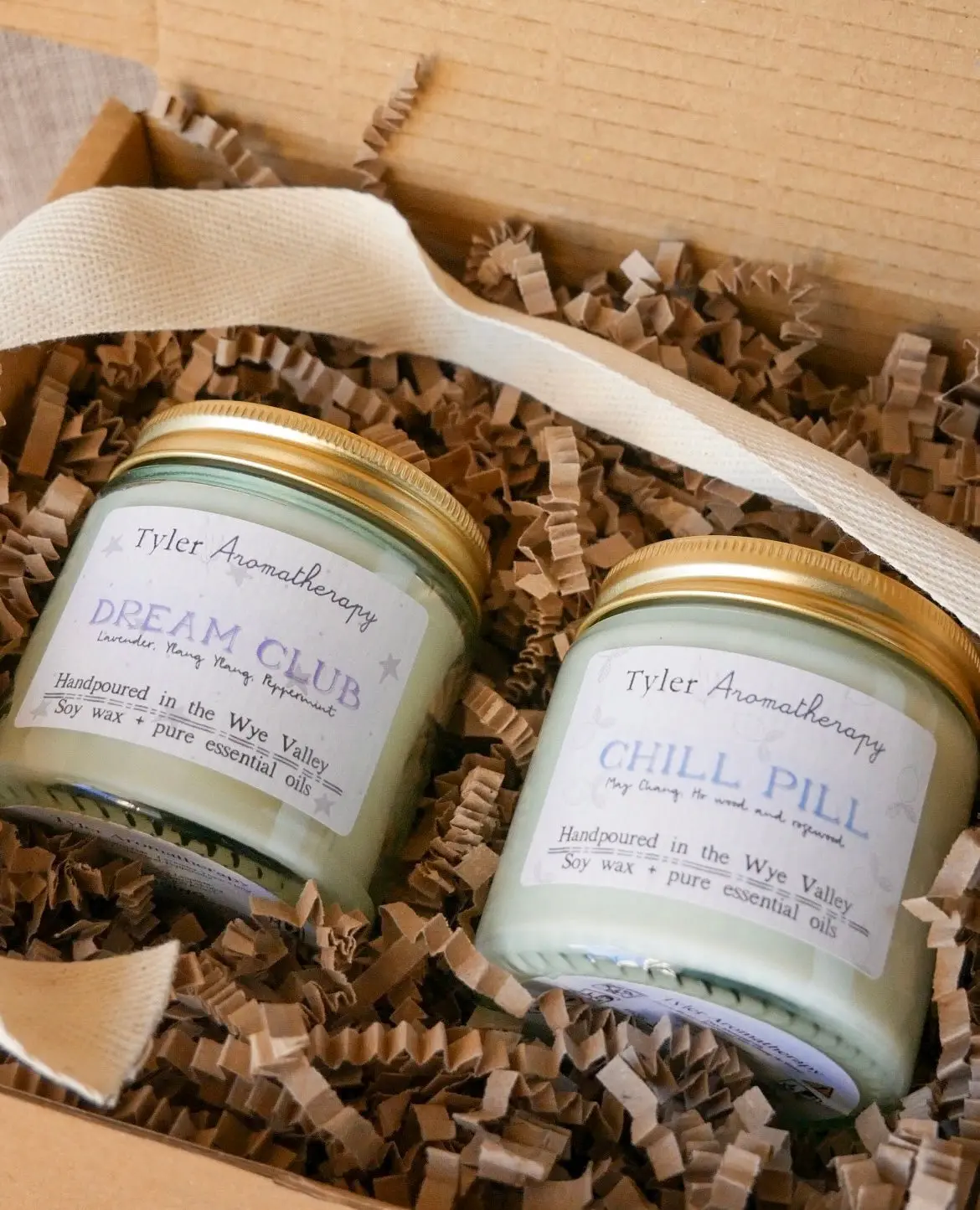 Calming mood candle duo set