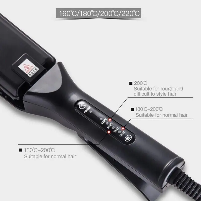 Salon Hair Curler Ceramic Crimper Wave Curling Iron Wand Wet & Dry Styling Tool Smooth Comfort 1