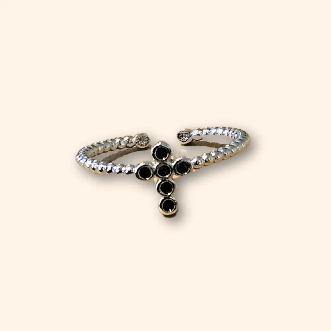 Cross Silver Ring