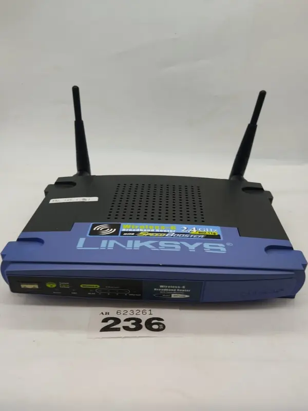 Linksys Wireless-G Broadband Router WRT54GS 2.4 GHz 54Mbps 4 Port Switch 3