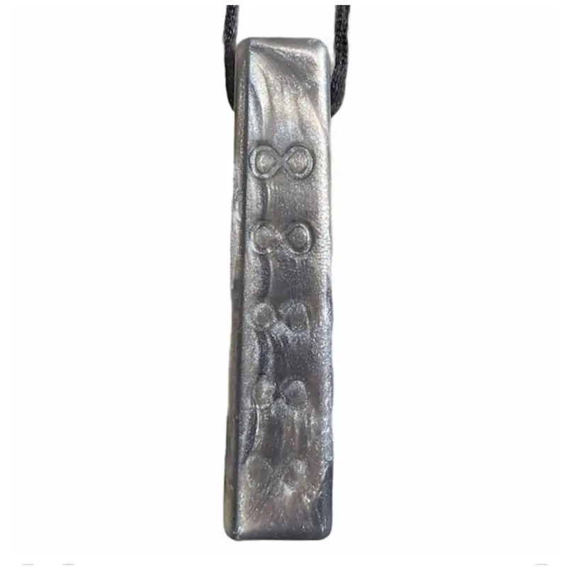 Infinity Sensory Chew Pendant - Silver 1