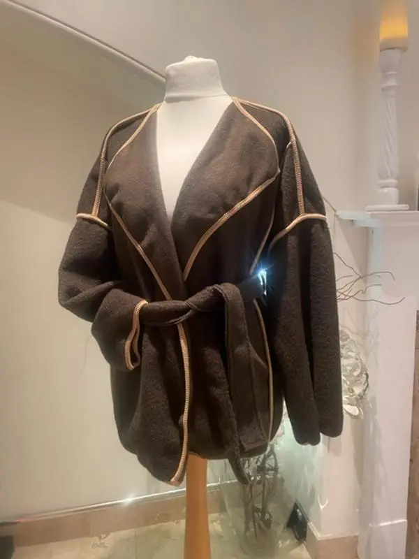 Green Wrap Coat