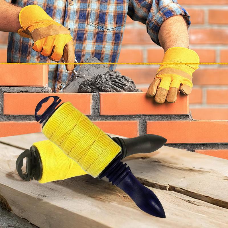 New 152m Builders Line Rope String Building Bricklaying Brick Handle Measuring 1