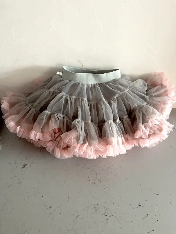 Little Girls Grey Cardigan with Pink Heart Embroidery and Tutu Skirt Set 2pcs for toddler multicoloured plain beautiful kids coord overalls girl h and m knit cute matching pink plain 2 3
