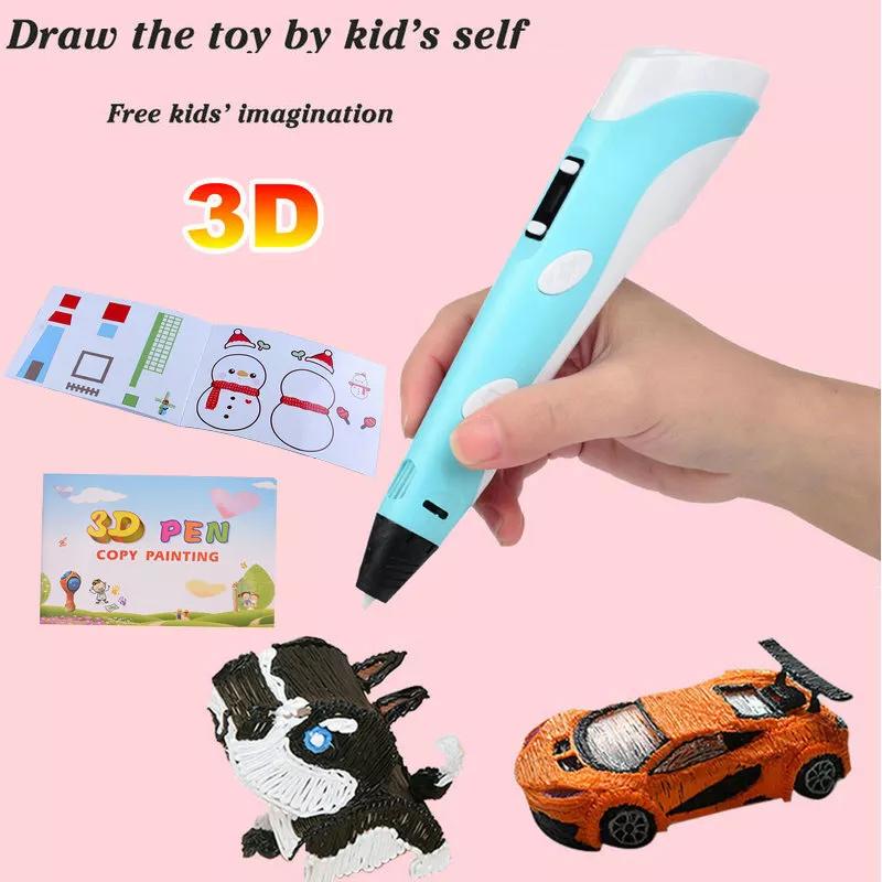 3D Drawing Printing Pen with LCD Screen - PLA ABS Filament Toys for Kids 7