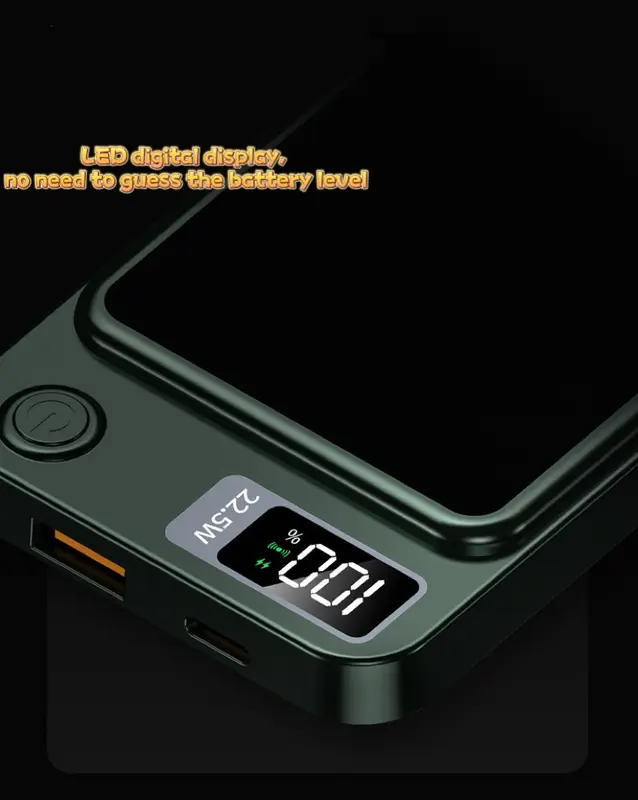 Magnetic Wireless Mini Power Bank 10000mAH with Fast Charging and Battery Level display,MagSafe Powerbank,External Battery Accessories,Compatible for Phones, iPad,Headphones,Multiple Devices Charging,Charing Mobile,Charger,Portable Charger,Gift Ideas 7