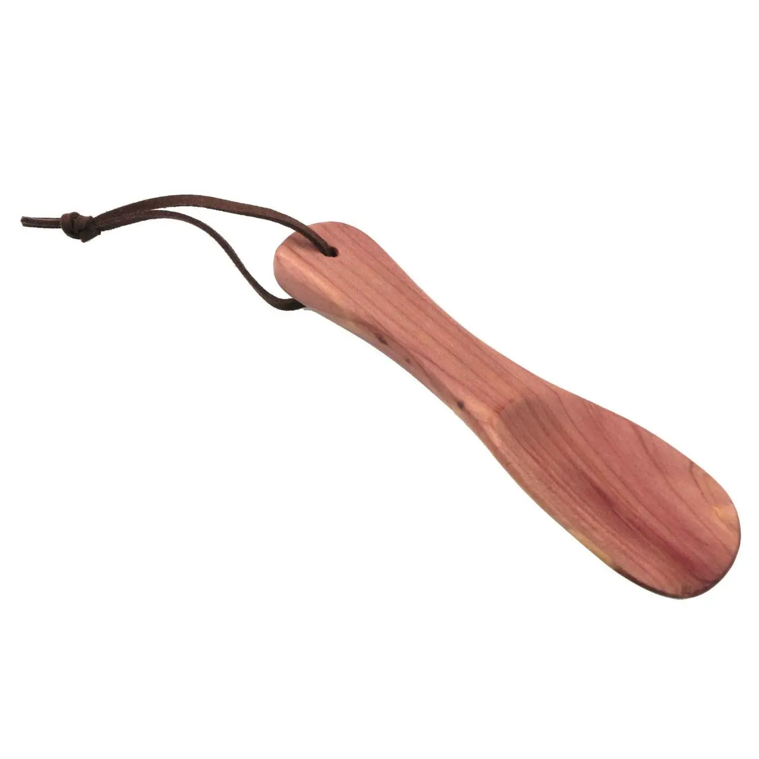 Personalised short pocket cedar wood shoe horn 16cm