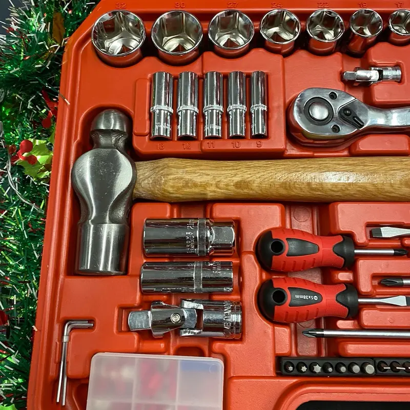 Neilsen 101 Piece Tool Set with 1/2" Drive Sockets, Spark Plug Sockets, and 25mm Adaptor ratchet mechanic tools 5