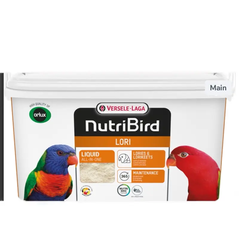 Nutribird Lori 3kg - Versel Laga Bird Food 1