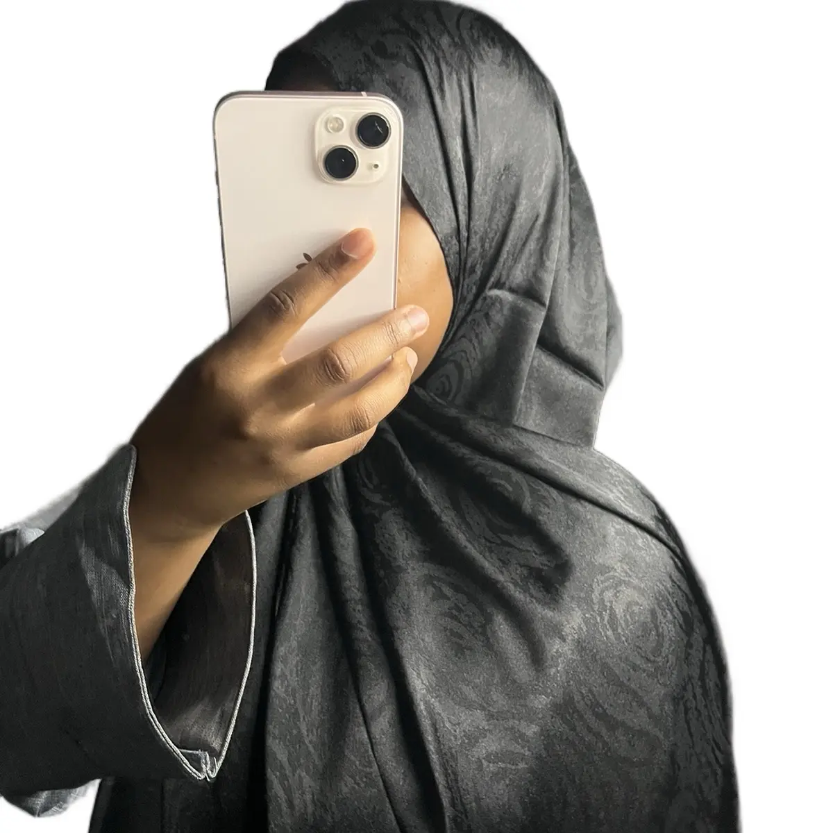 BLACK SILK TURKISH SCARVES