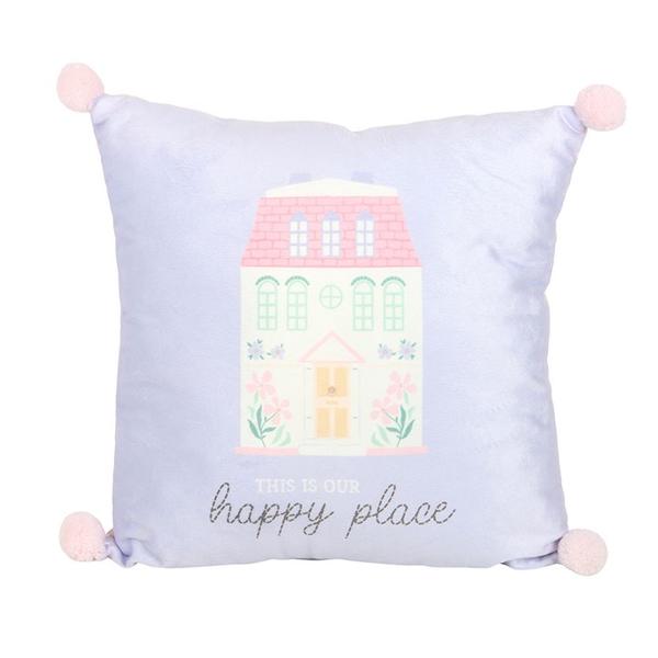 35cm Square This Is Our Happy Place Square Cushion 1