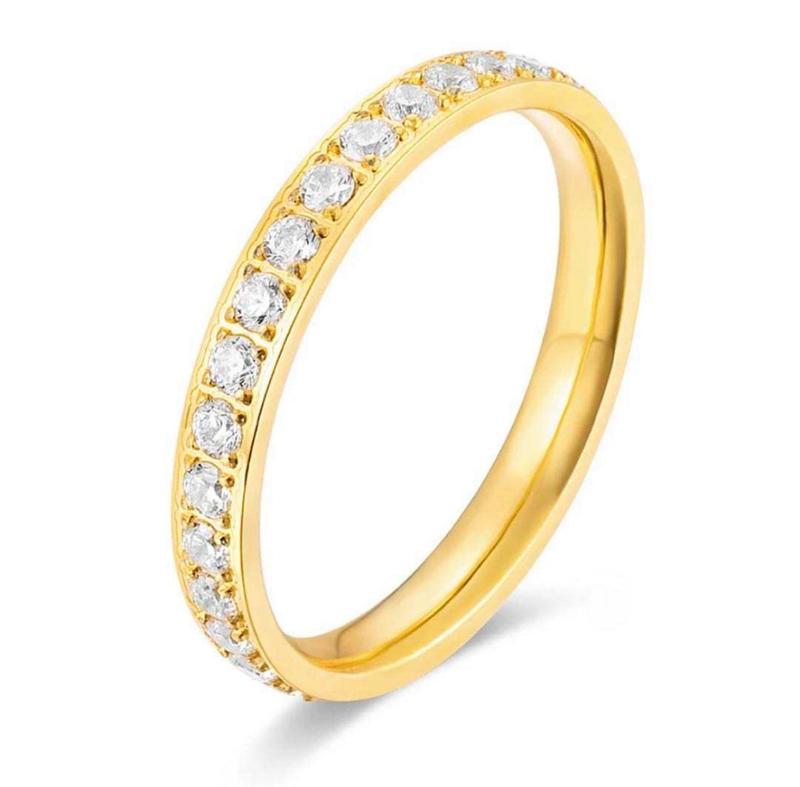 Eternity Band Stone Ring 0